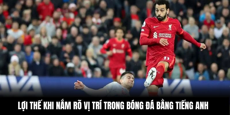 Lợi thế khi nắm rõ vị trí trong bóng đá bằng Tiếng Anh